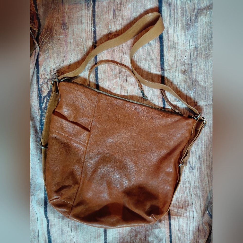 Brown Leather Crossbody Bag